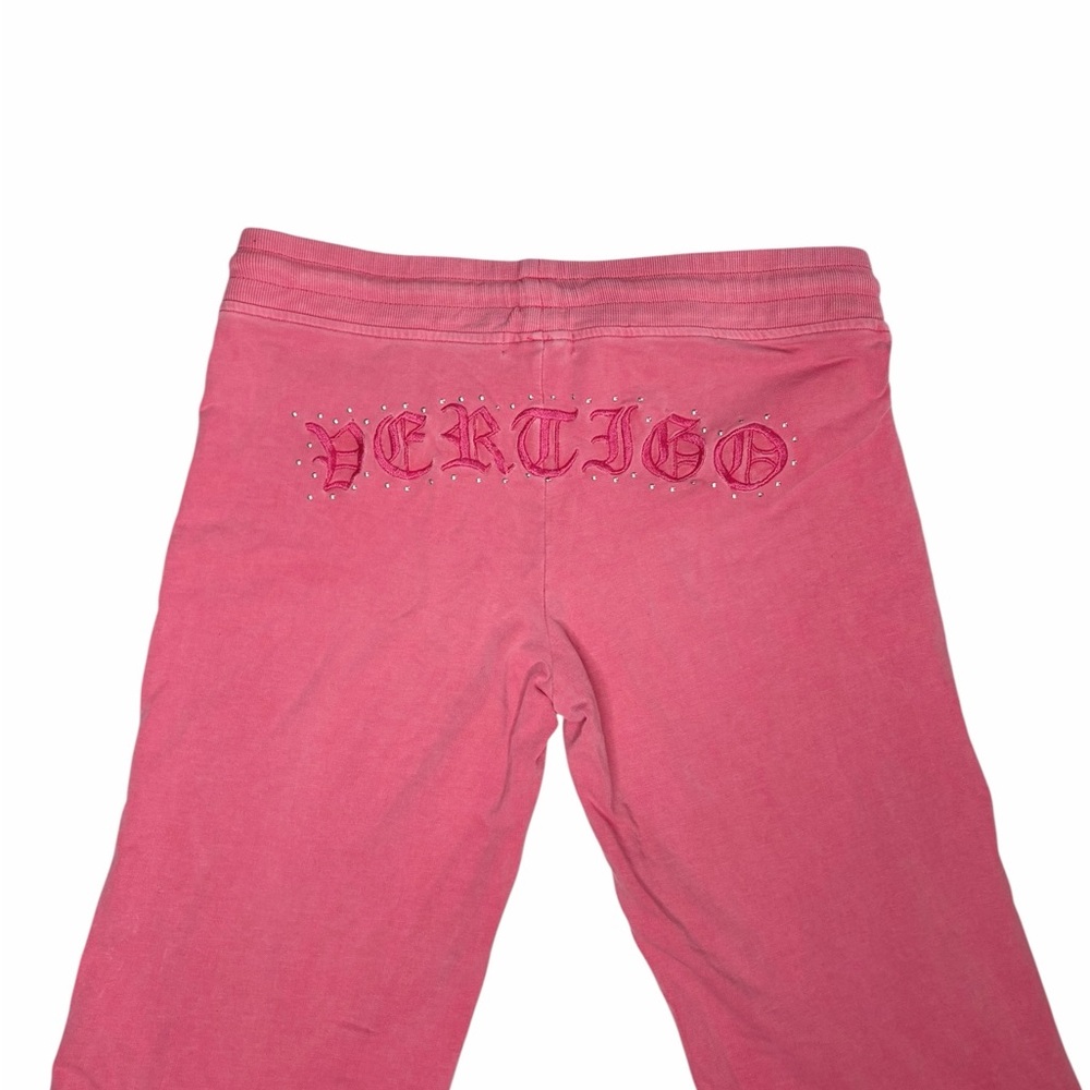 Vintage Y2K Vertigo Paris Pink Sweatpants with Embellished Logo